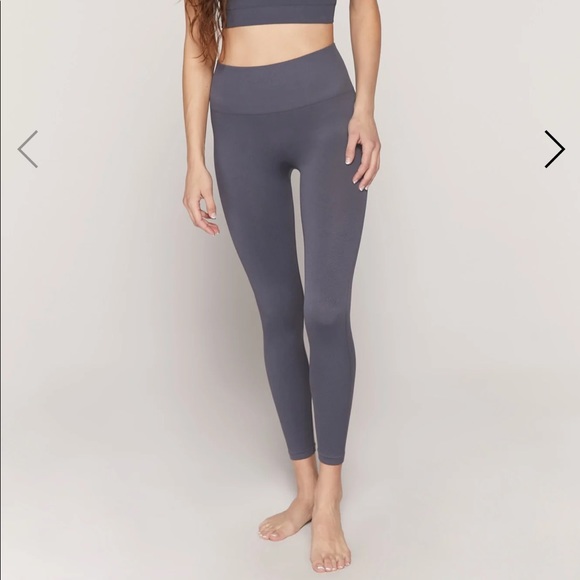 Spiritual Gangster Pants - Spiritual Gangster Icon Seamless High Waist Legging in Slate XS/S
